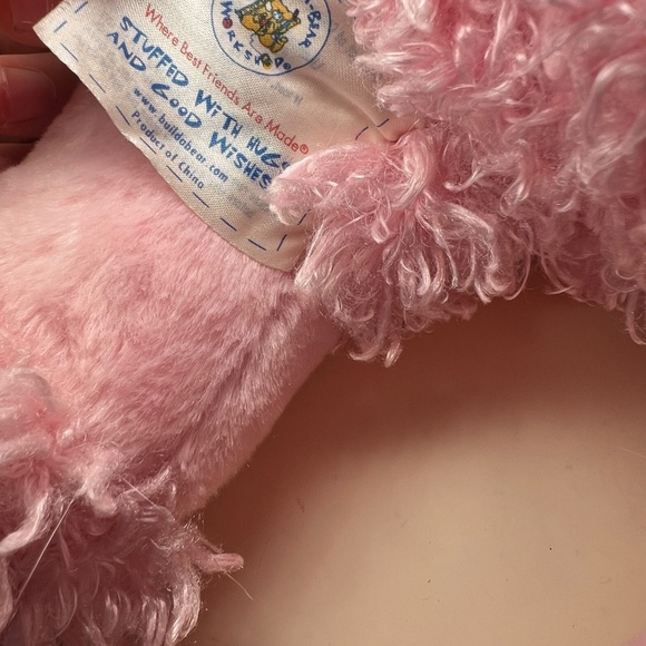 Vintage Retired Build A Bear Pink Poodle 20" Curly Hair Puppy Love With Shirt - Picture 5 of 6